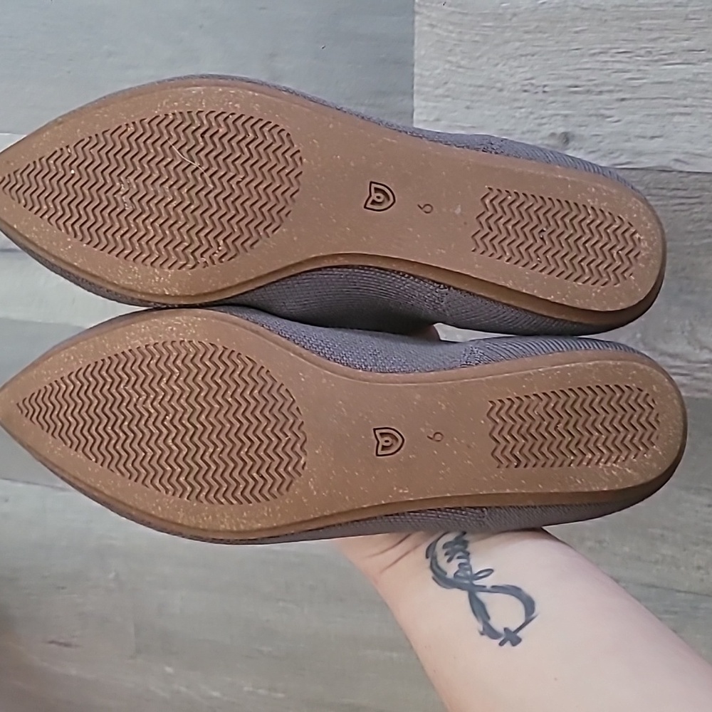 Rothy's Pointed Lounge Loafers Flats in Grey Size 6 Womens - Picture 4 of 7